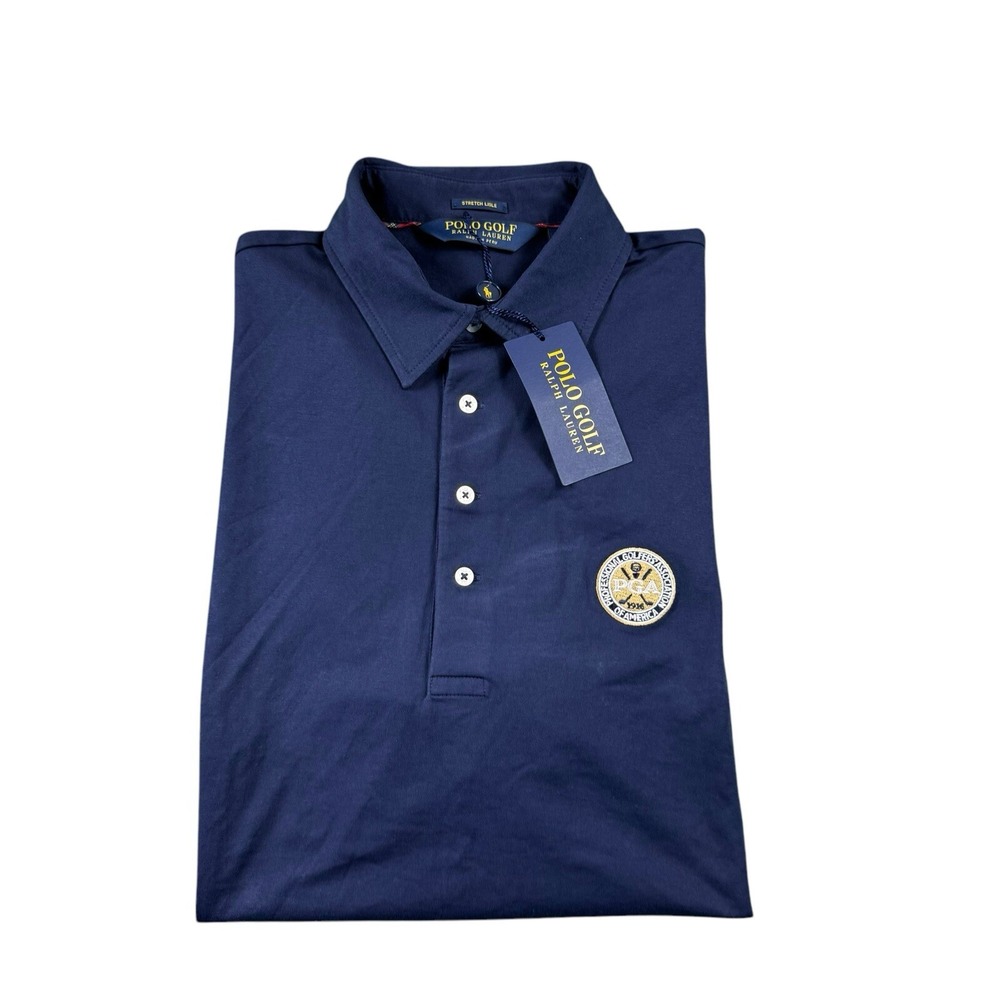 Polo Ralph Lauren Golf PGA Patch Cotton Stretch Mens Polo Shirt Size M NWT